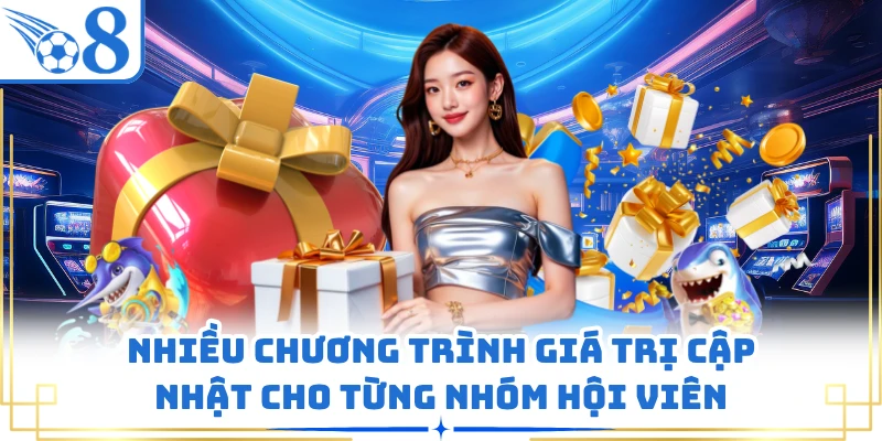Nhiều chương trình giá trị cập nhật cho từng nhóm hội viên